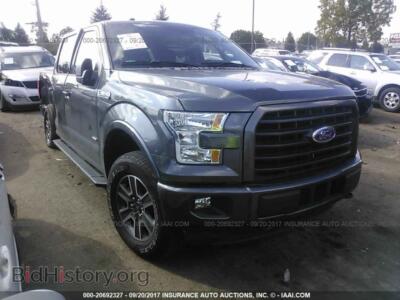 2016 Ford F150, gray — VIN 1FTEW1EP8GFC67104, IAAI
