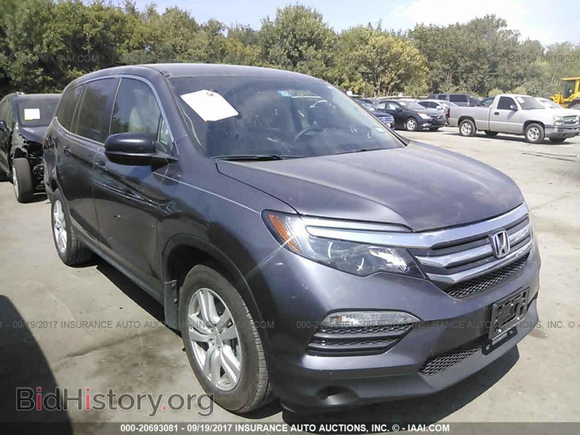 Фотография 5FNYF5H15GB037584 - Honda Pilot 2016