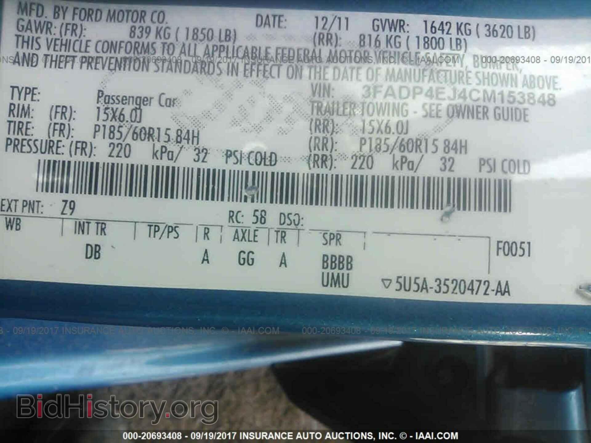 2012 Ford Fiesta - VIN: 3FADP4EJ4CM153848 - Photo 9