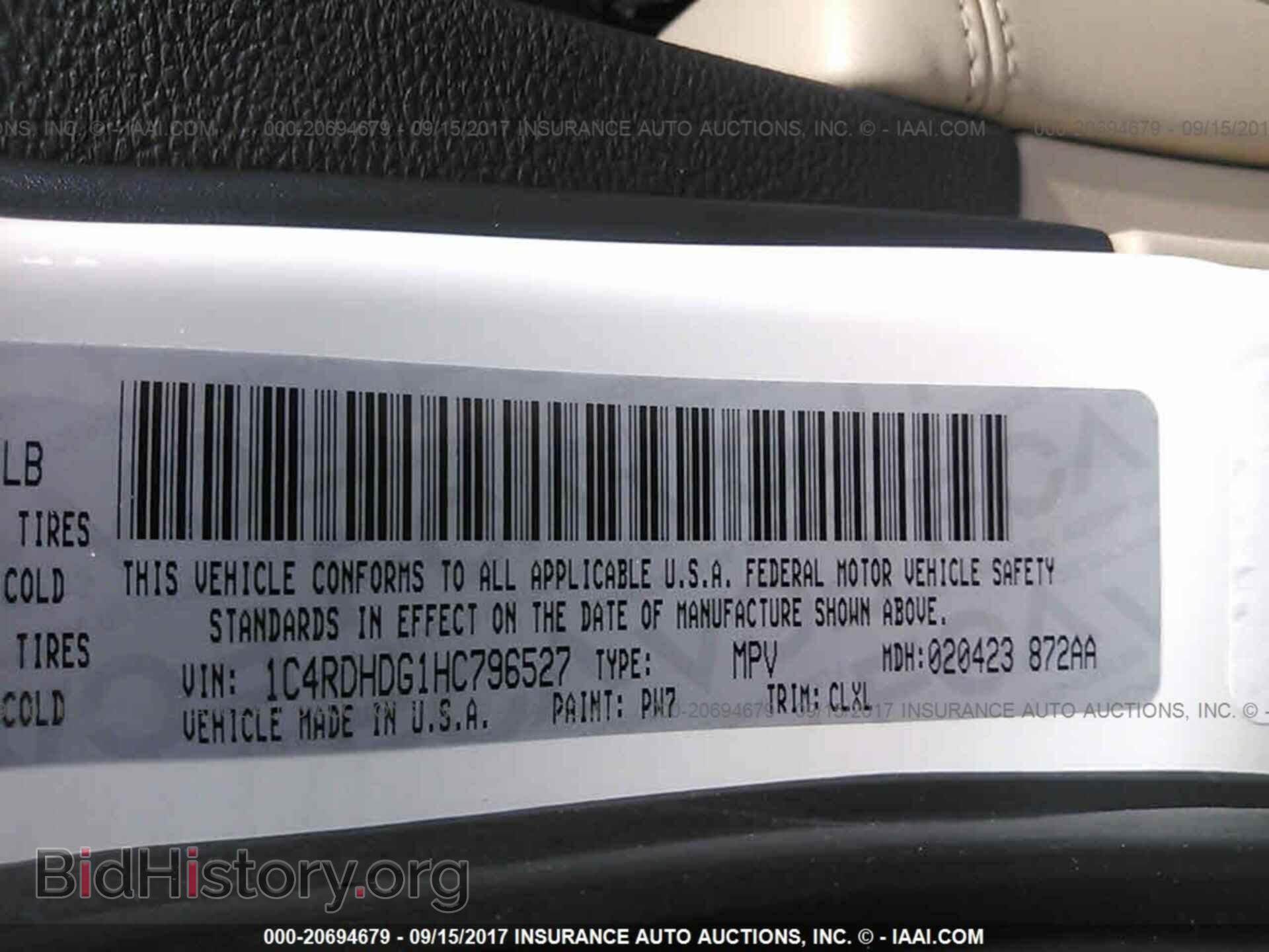 2017 Dodge Durango - VIN: 1C4RDHDG1HC796527 - Фото 9