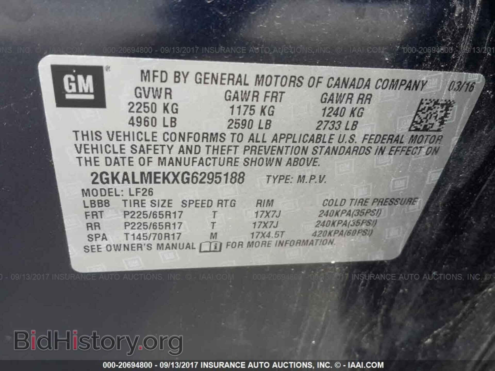 2016 Gmc Terrain - VIN: 2GKALMEKXG6295188 - Photo 9