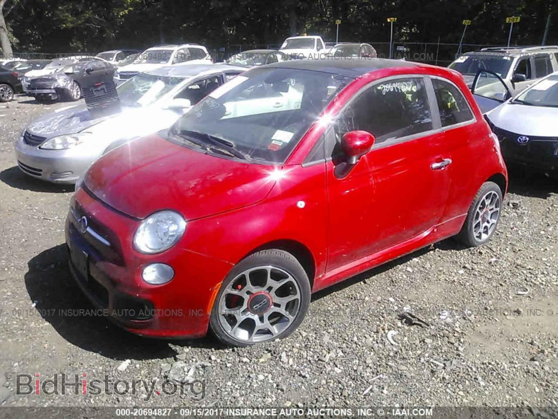 2013 Fiat 500 - VIN: 3C3CFFBR7DT740684 - Фото 2