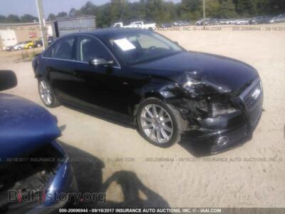 2012 Audi A4, black — VIN WAUEFAFL7CA119266, IAAI
