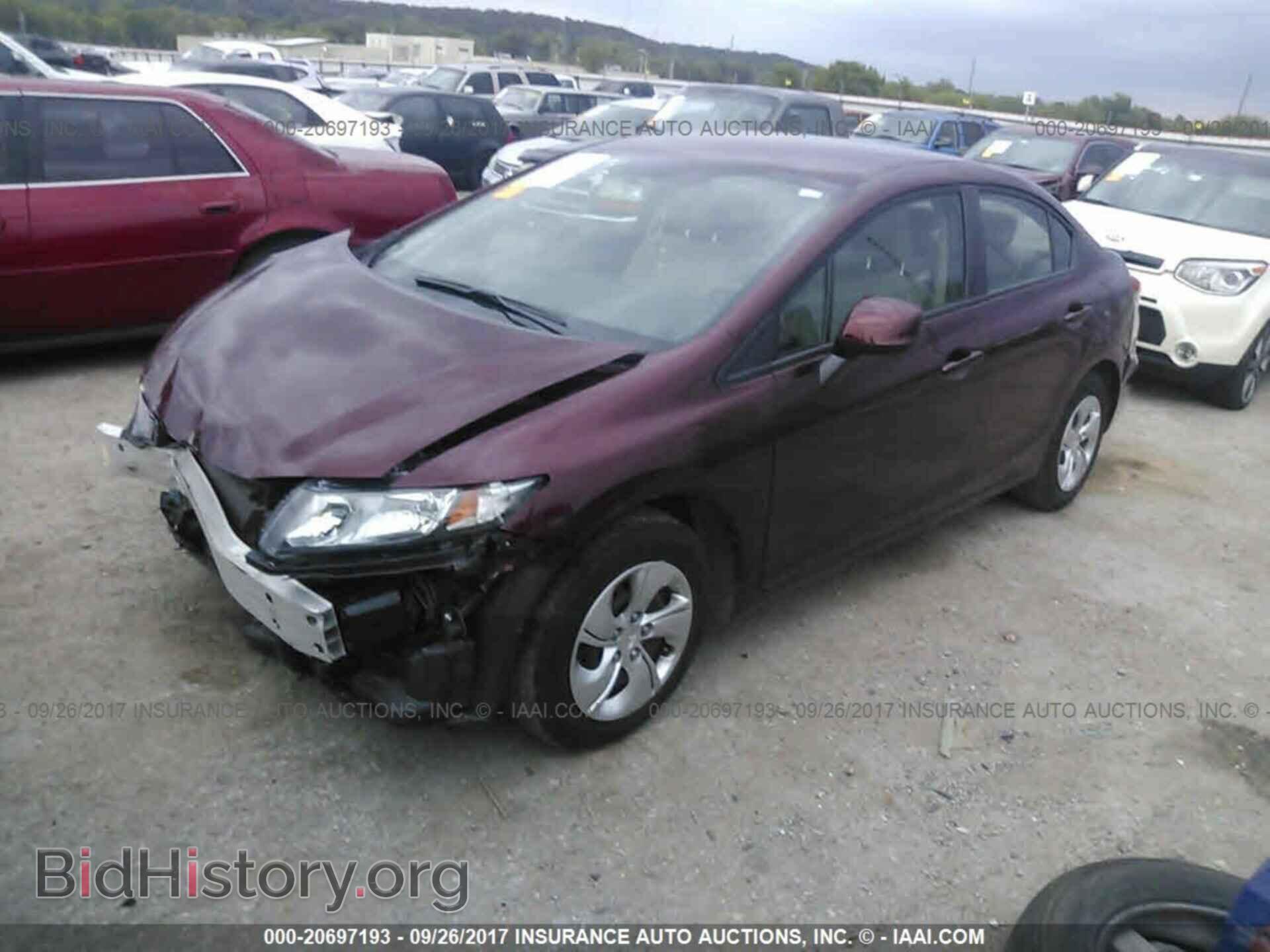 2013 Honda Civic - VIN: 19XFB2F59DE034910 - Фото 2