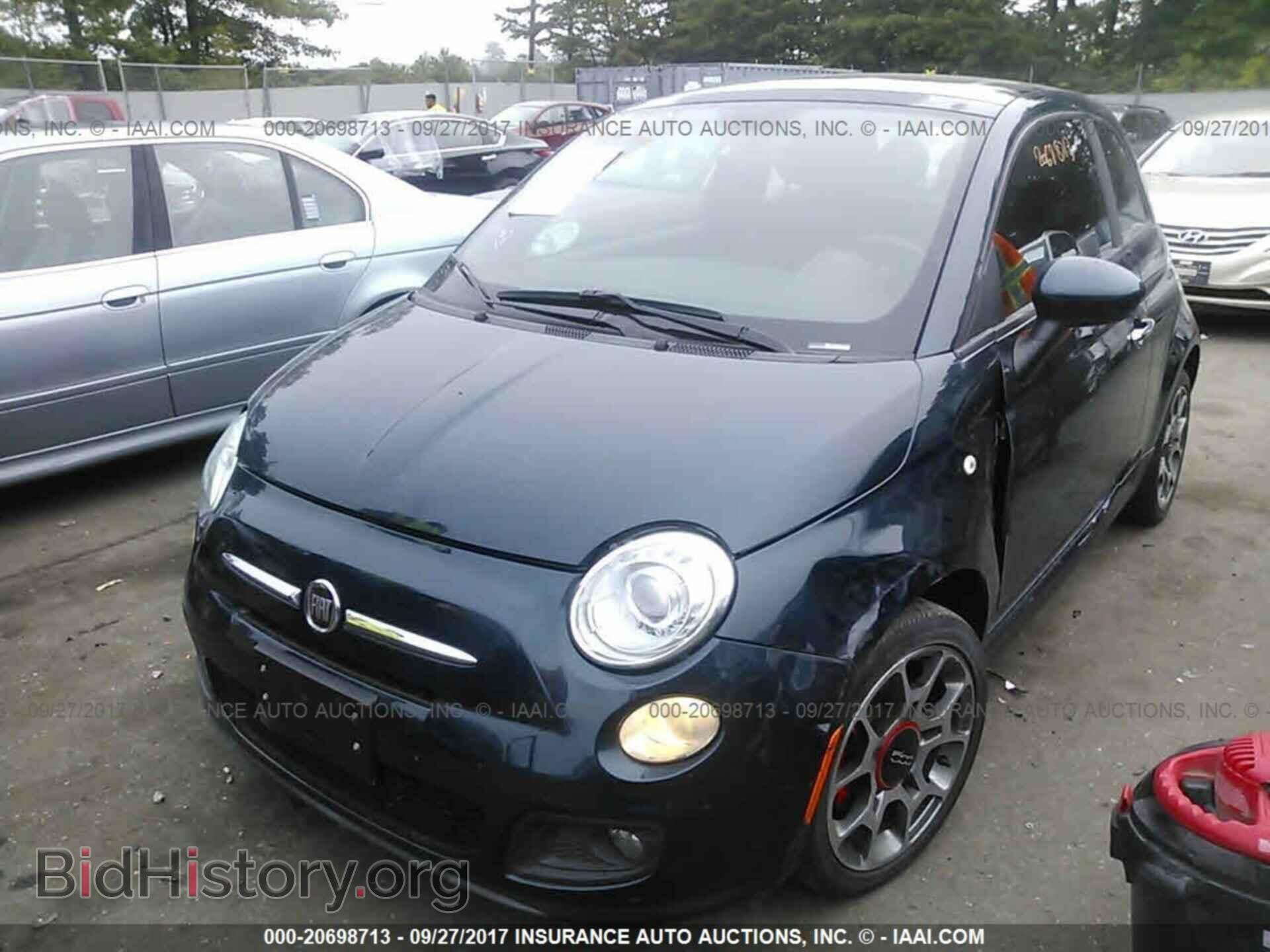 2013 Fiat 500 - VIN: 3C3CFFBR6DT596254 - Фото 2
