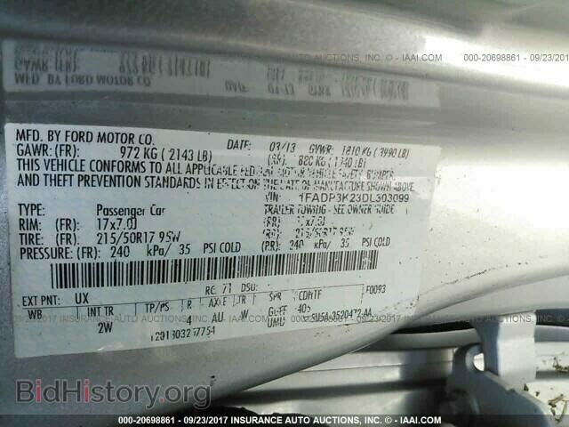 2013 Ford Focus - VIN: 1FADP3K23DL303099 - Photo 9