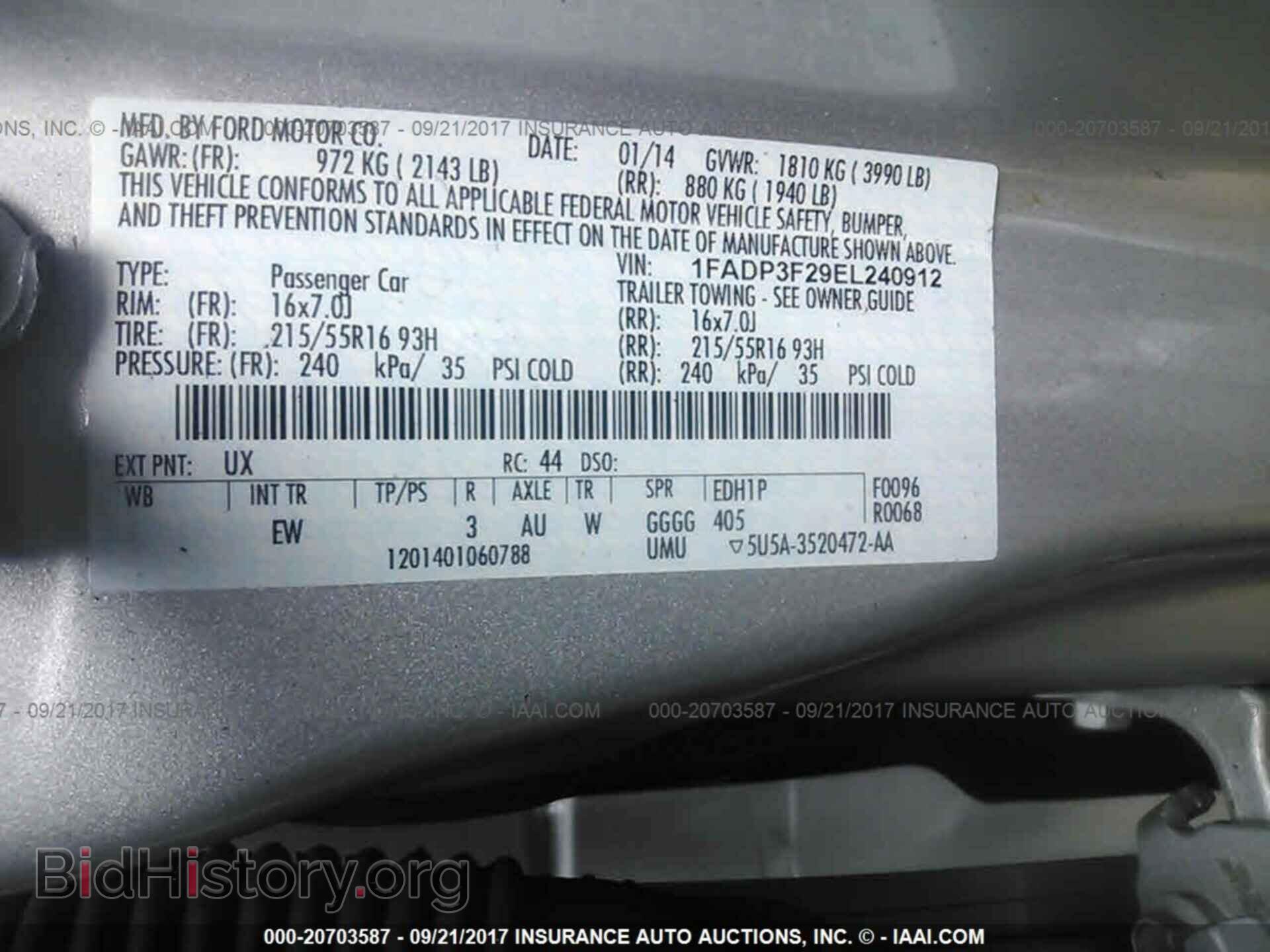 2014 Ford Focus - VIN: 1FADP3F29EL240912 - Фото 9