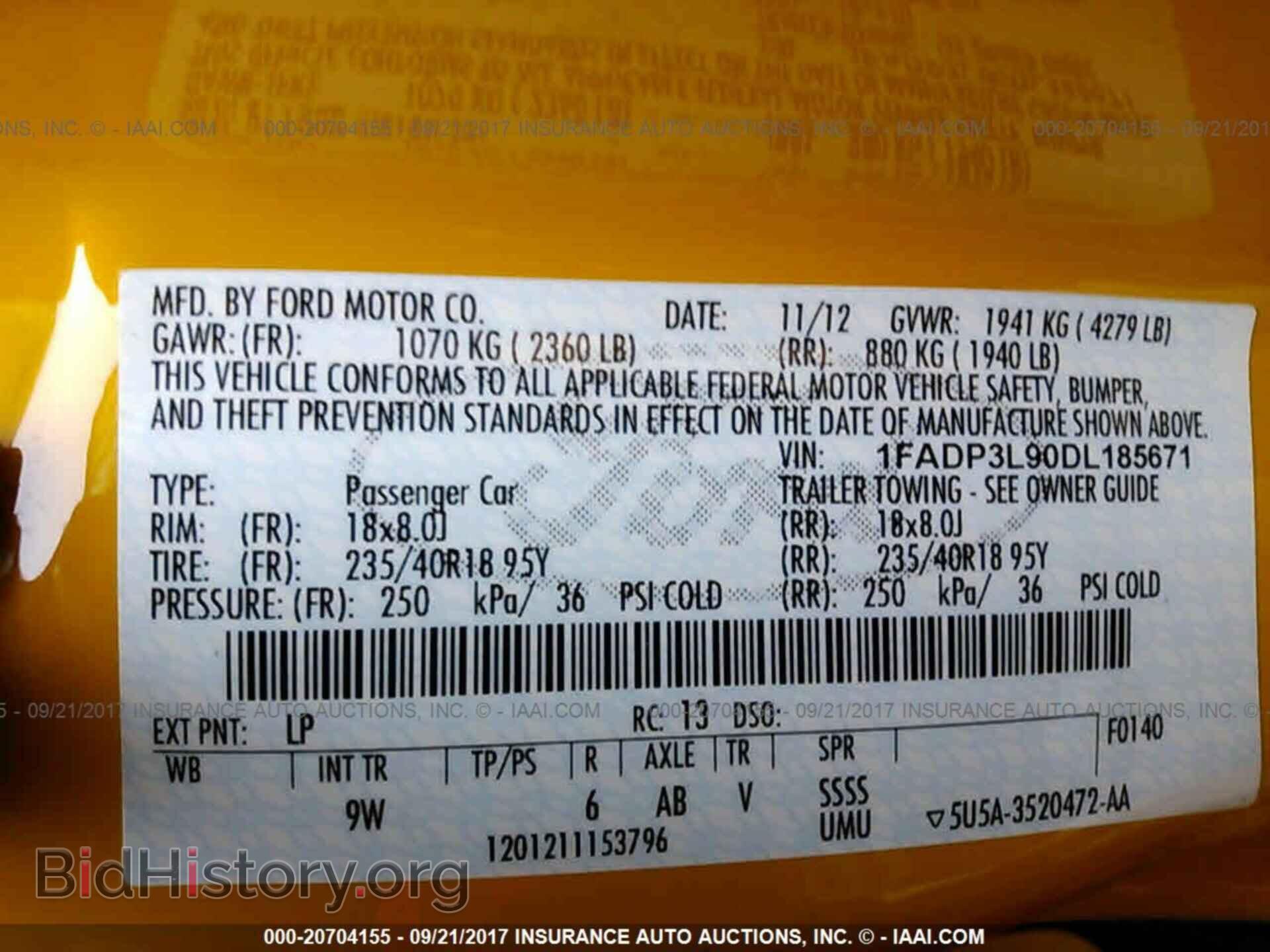 2013 Ford Focus - VIN: 1FADP3L90DL185671 - Фото 9