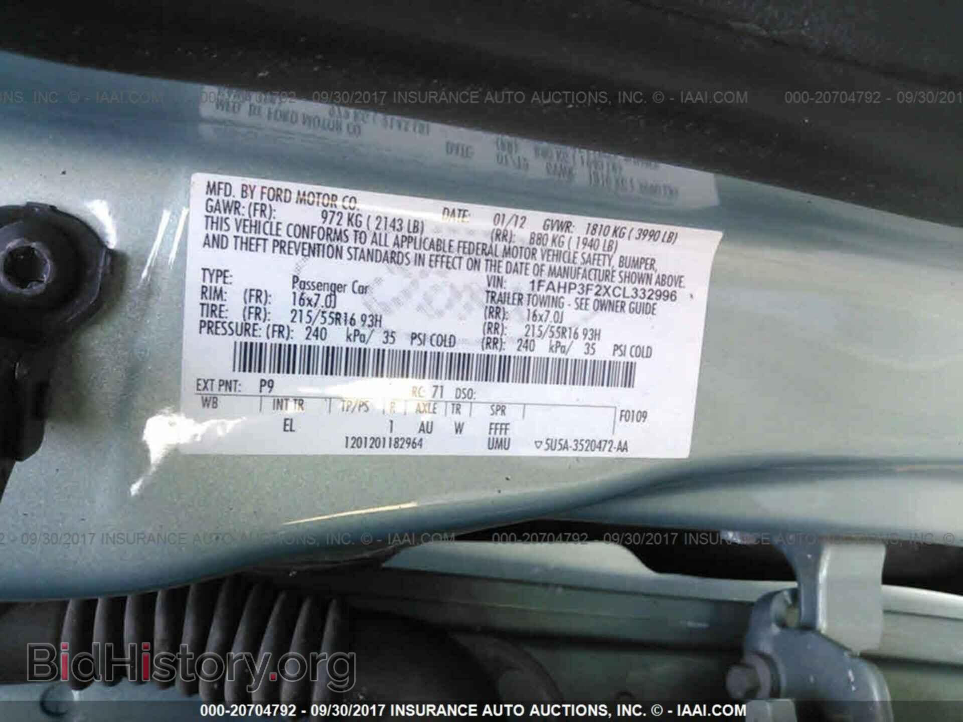 2012 Ford Focus - VIN: 1FAHP3F2XCL332996 - Photo 9