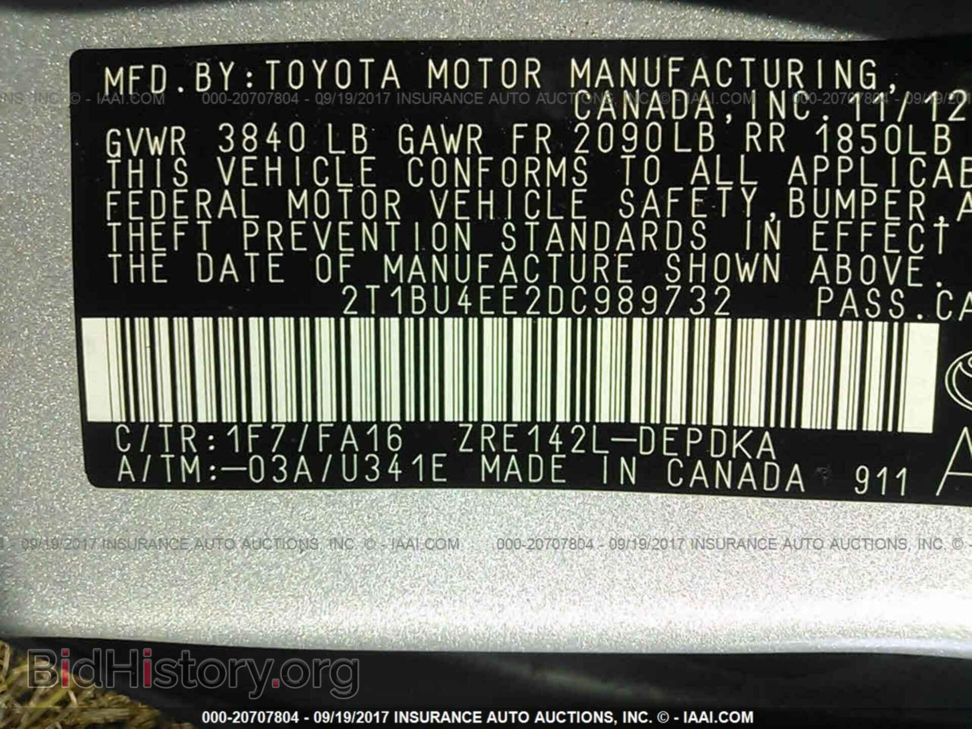 2013 Toyota Corolla - VIN: 2T1BU4EE2DC989732 - Photo 9