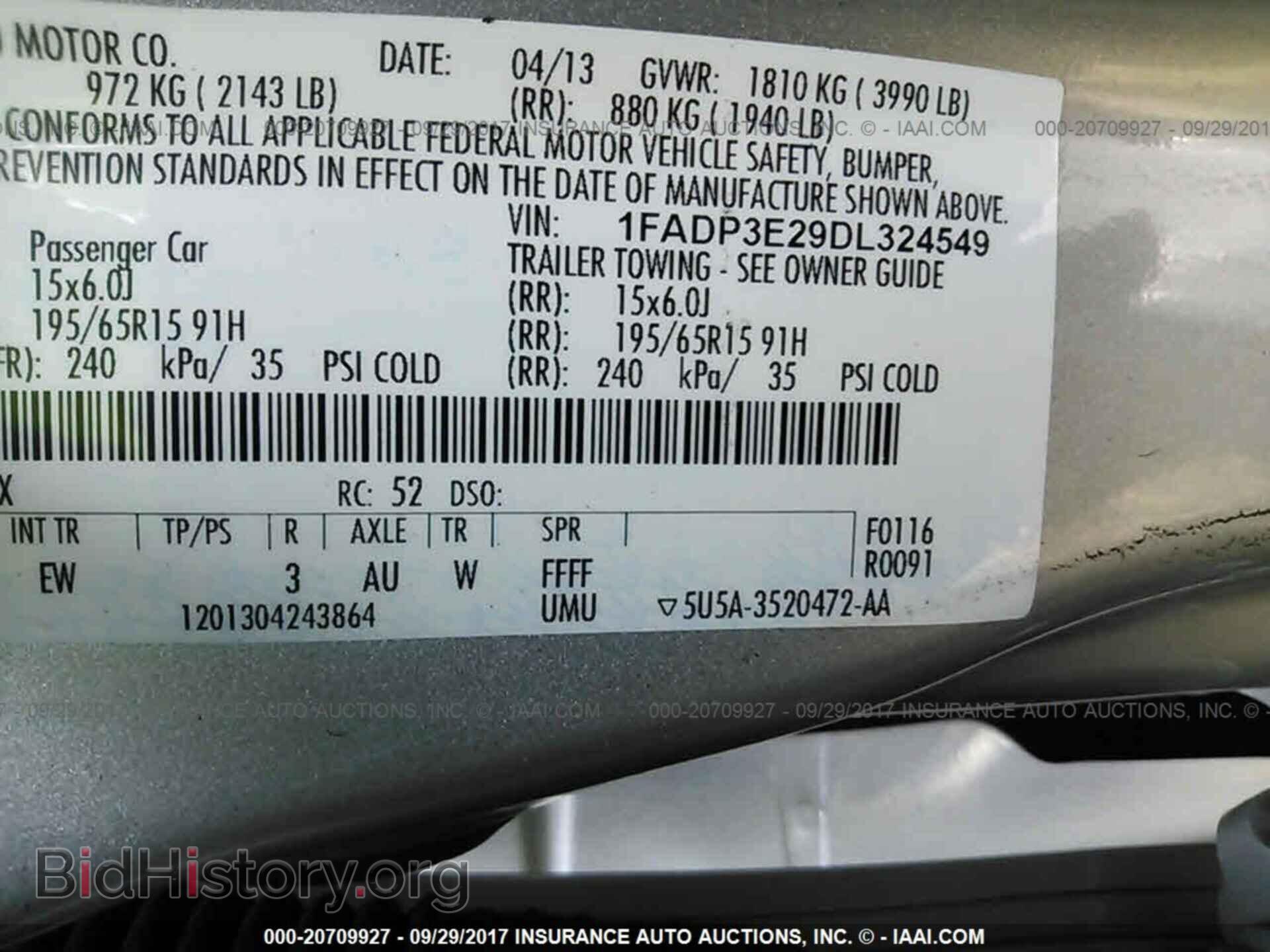 2013 Ford Focus - VIN: 1FADP3E29DL324549 - Фото 9