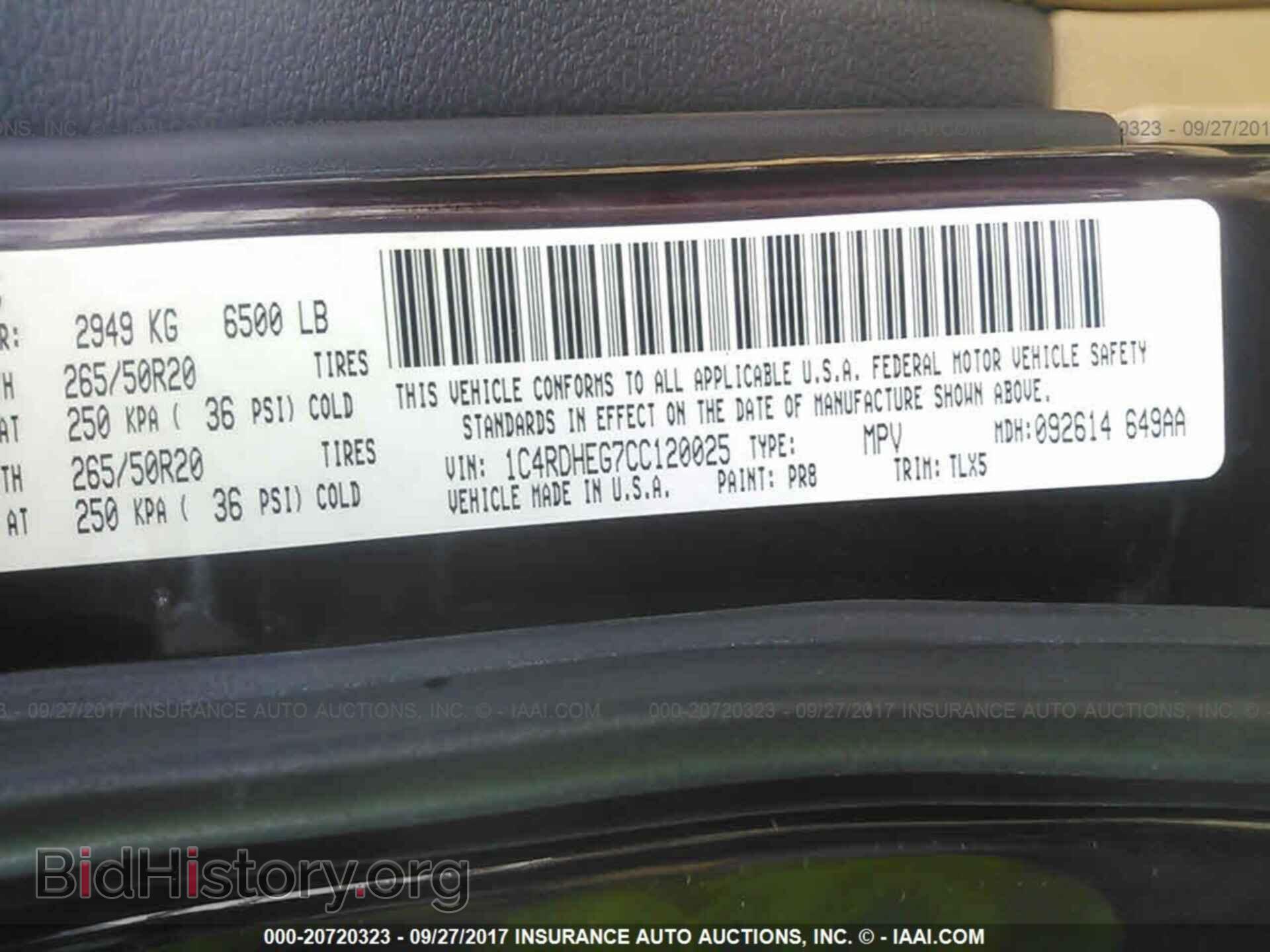 2012 Dodge Durango - VIN: 1C4RDHEG7CC120025 - Photo 9