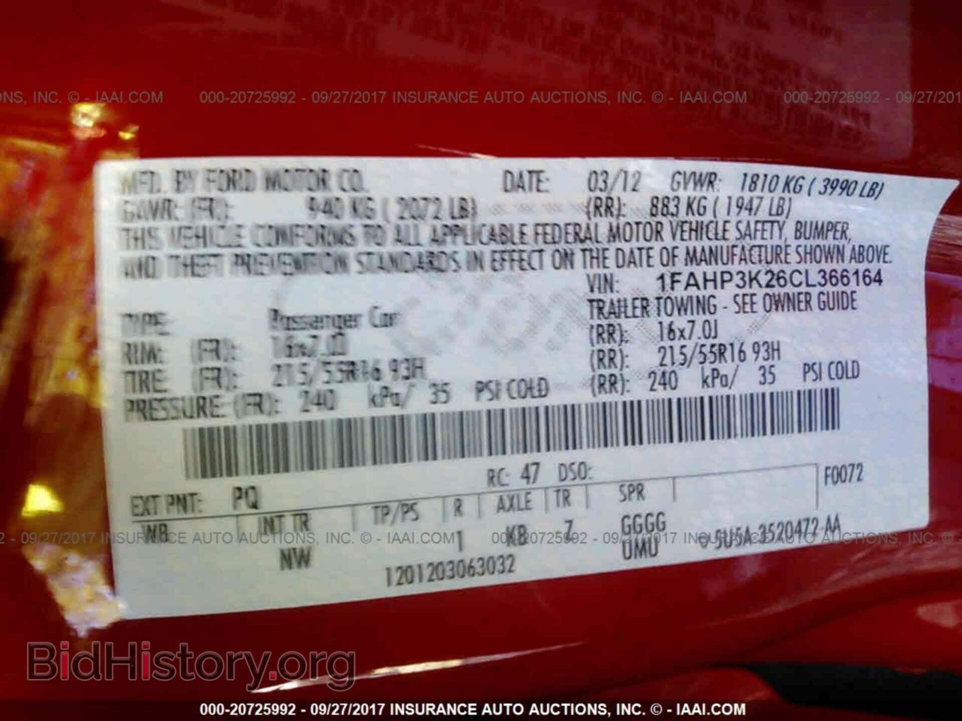 2012 Ford Focus - VIN: 1FAHP3K26CL366164 - Photo 9