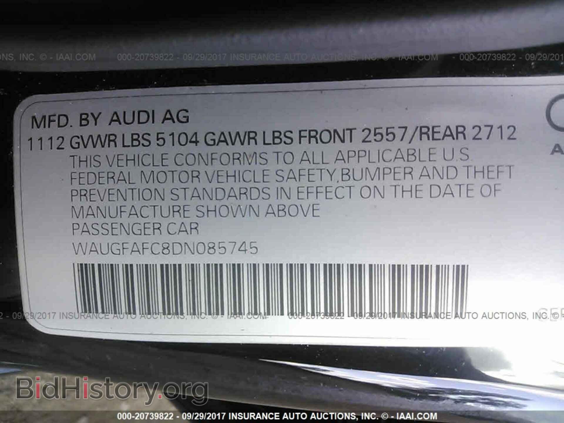 2013 Audi A6 - VIN: WAUGFAFC8DN085745 - Фото 9