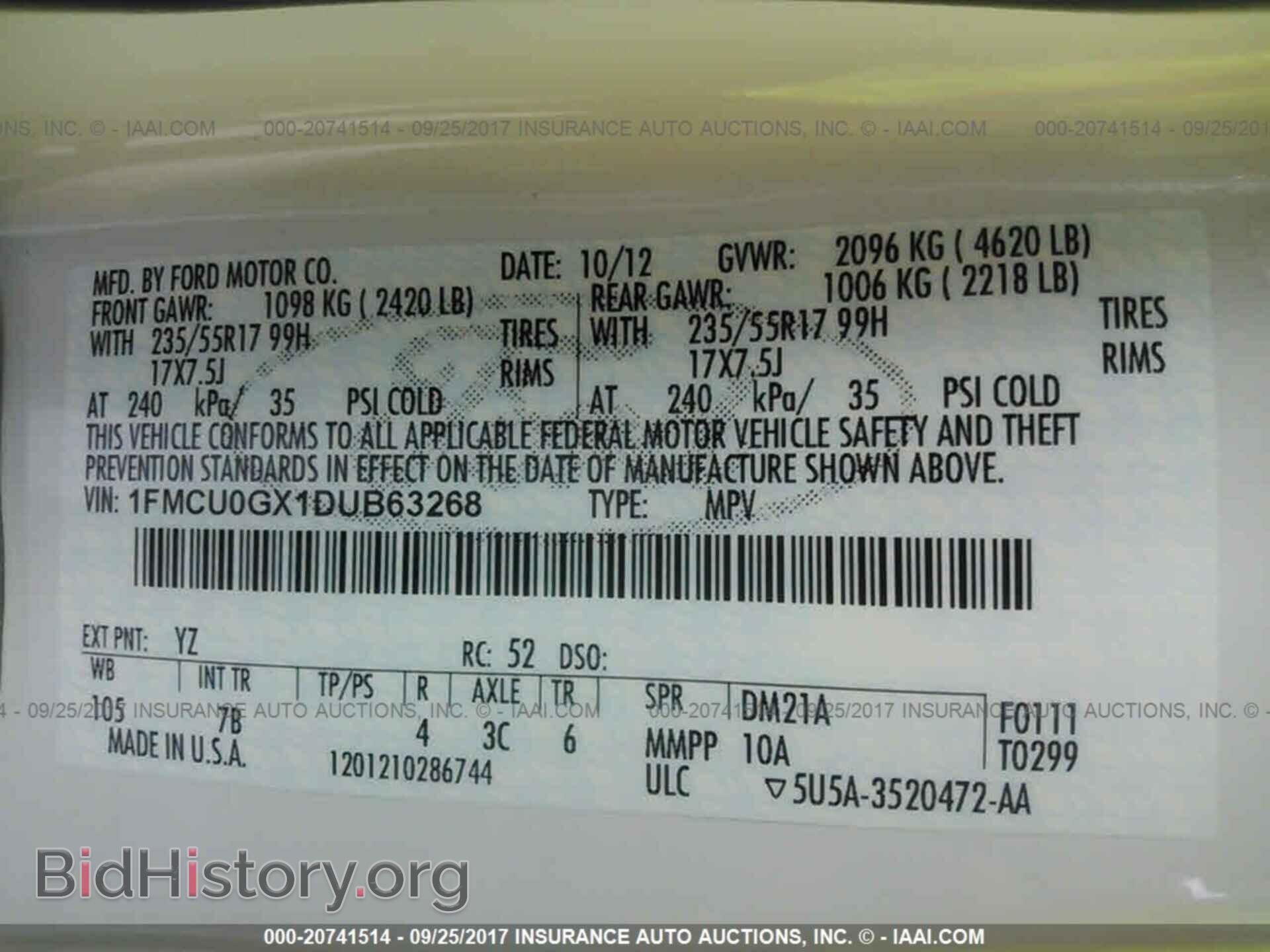 2013 Ford Escape - VIN: 1FMCU0GX1DUB63268 - Photo 9