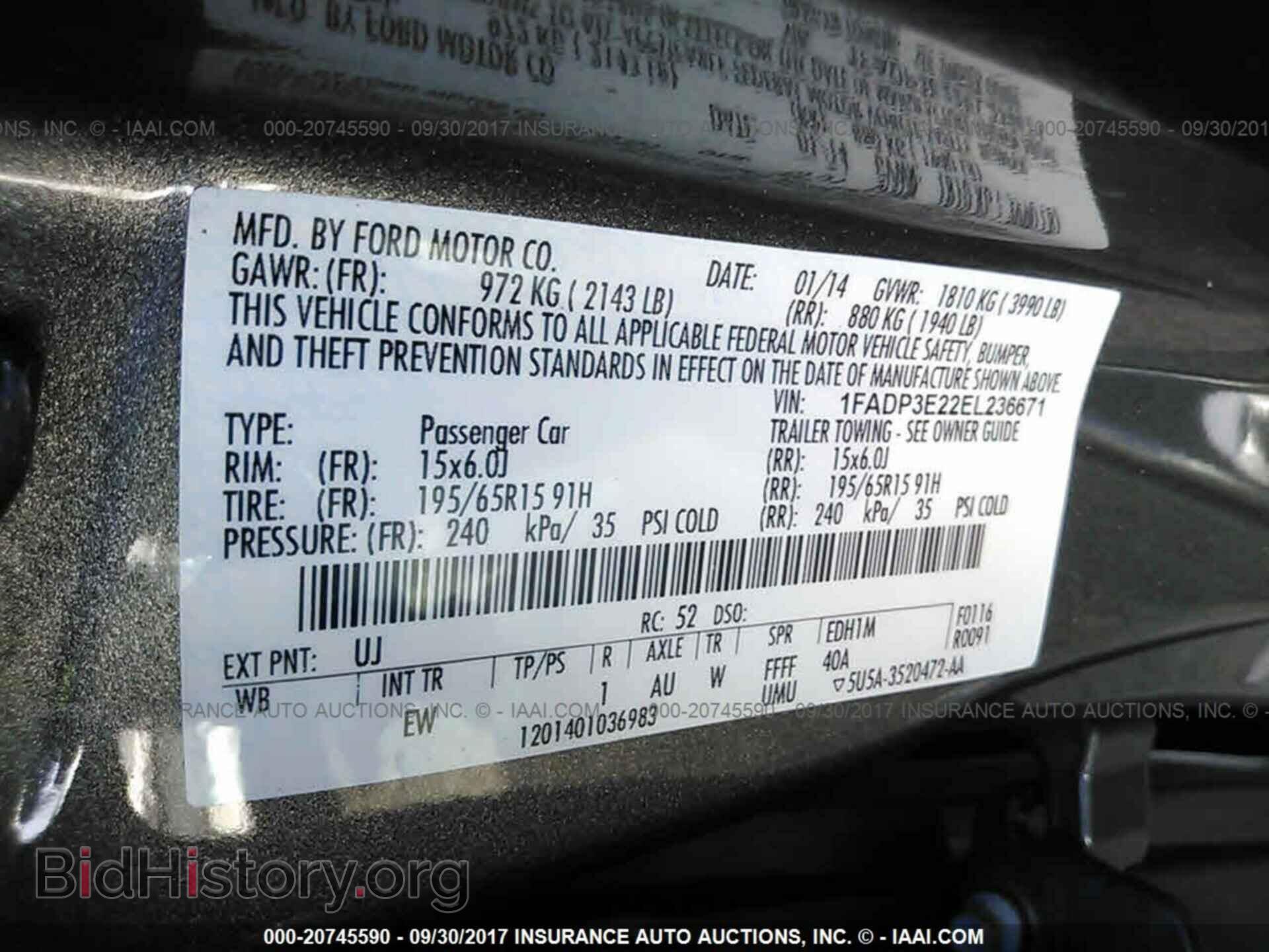2014 Ford Focus - VIN: 1FADP3E22EL236671 - Фото 9