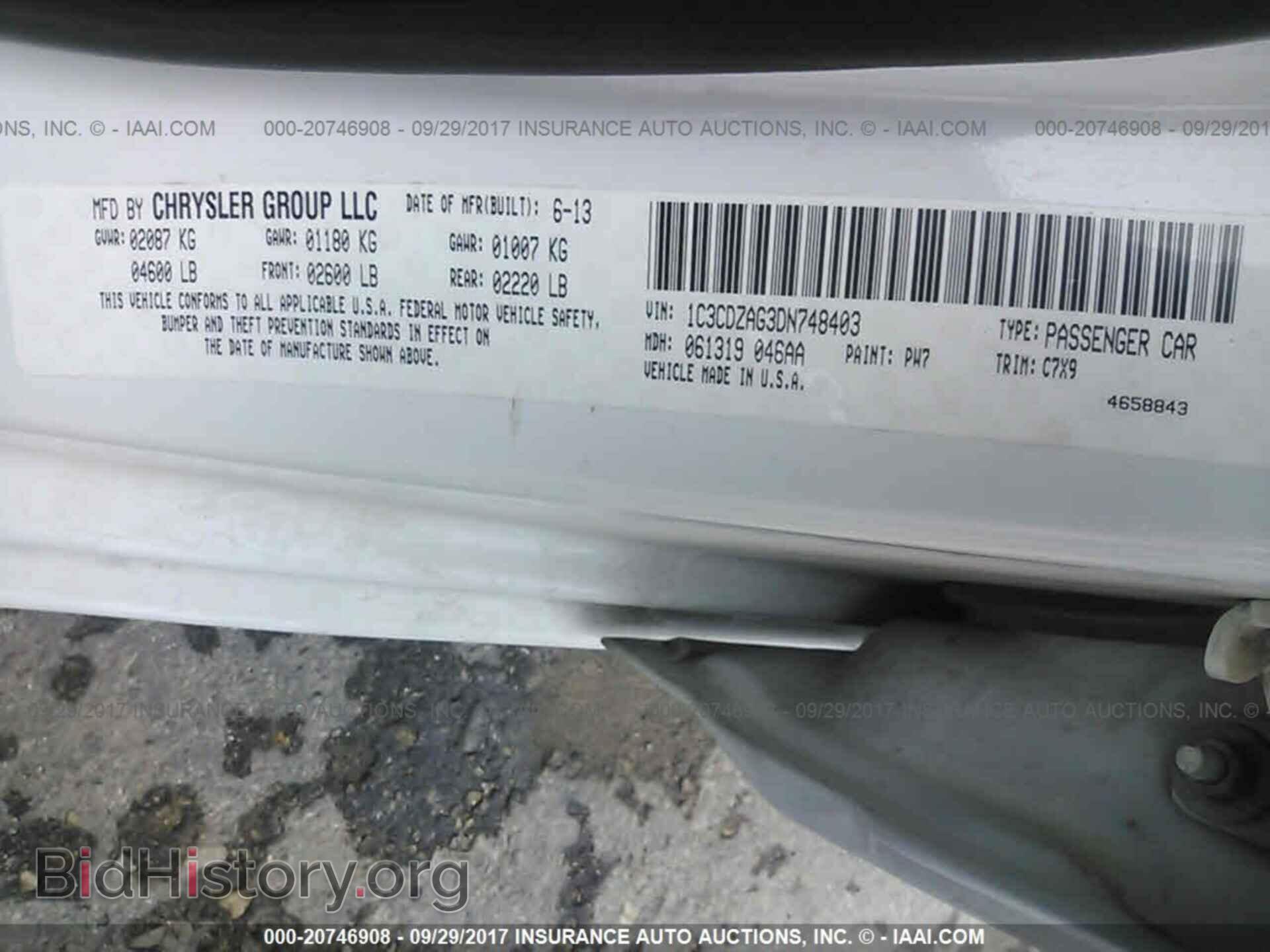 2013 Dodge Avenger - VIN: 1C3CDZAG3DN748403 - Photo 9