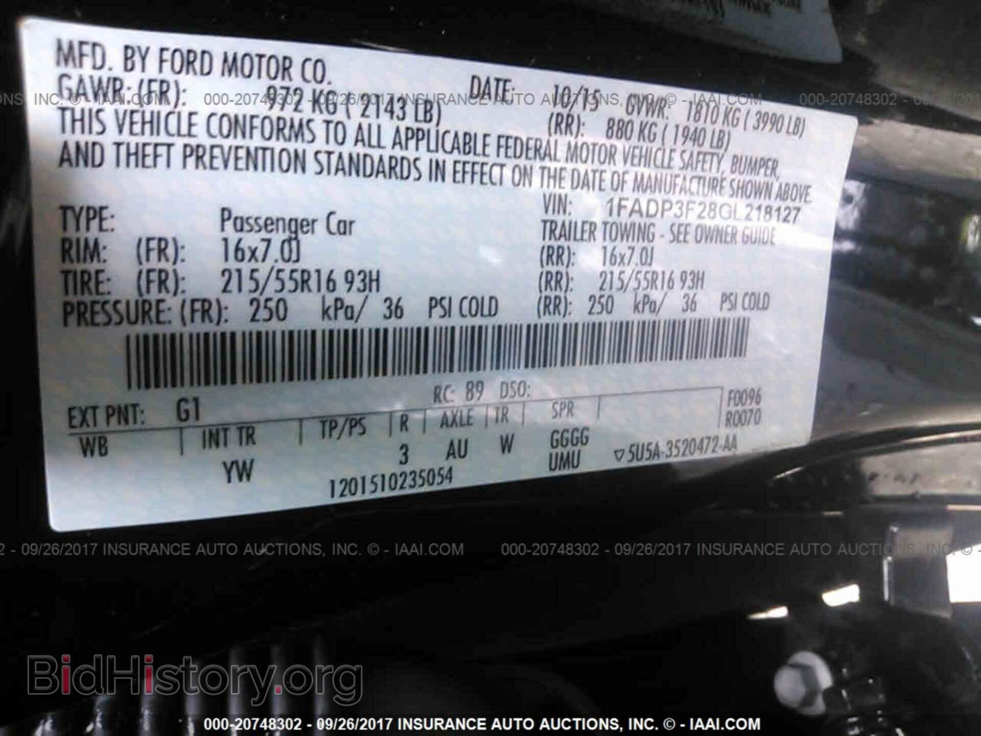 2016 Ford Focus - VIN: 1FADP3F28GL218127 - Фото 9