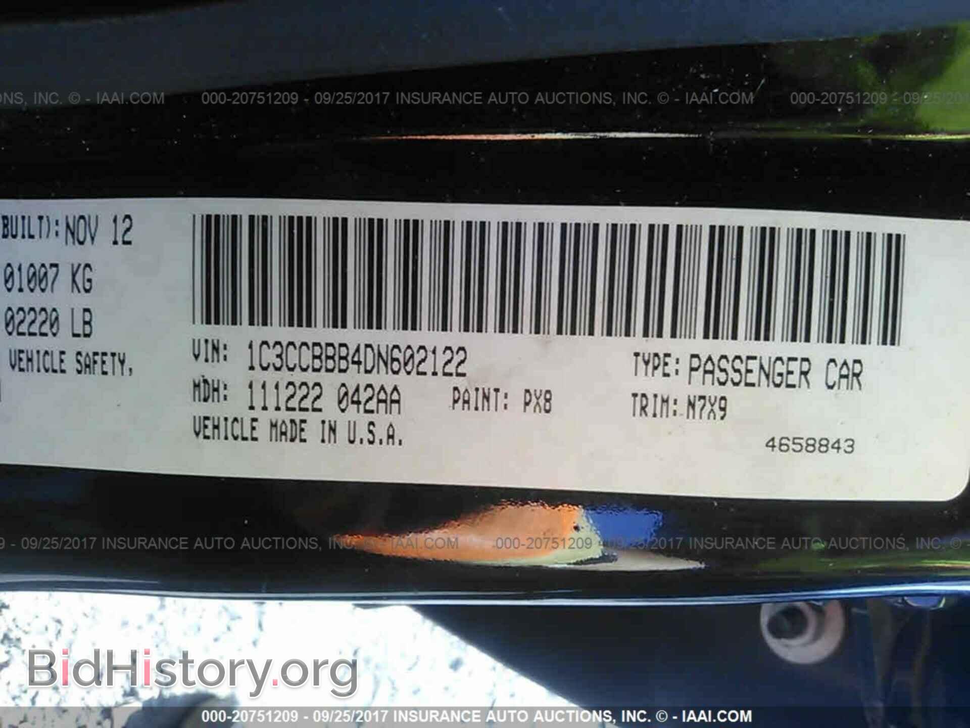 2013 Chrysler 200 - VIN: 1C3CCBBB4DN602122 - Photo 9