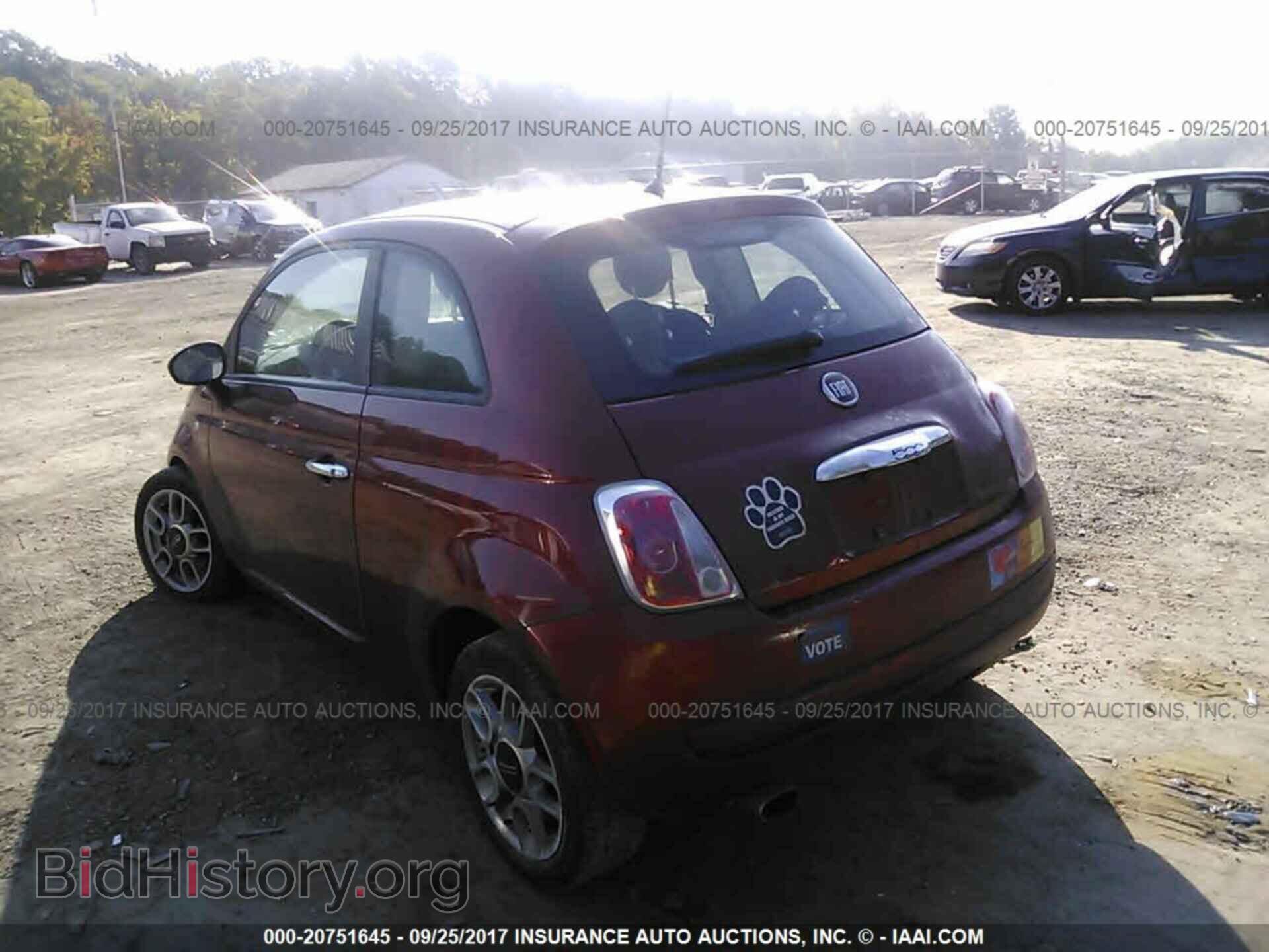 2012 Fiat 500 - VIN: 3C3CFFAR1CT383762 - Фото 3