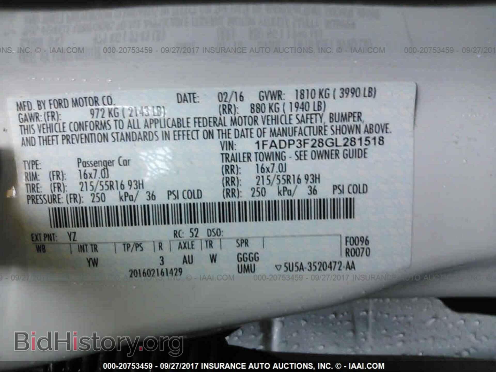2016 Ford Focus - VIN: 1FADP3F28GL281518 - Фото 9