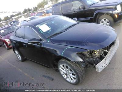 2012 Lexus IS, черный — VIN JTHCF5C21C5054757, IAAI