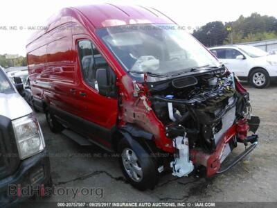 2017 Ford TRANSIT, красный — VIN 1FTYR3XG9HKA33558, IAAI