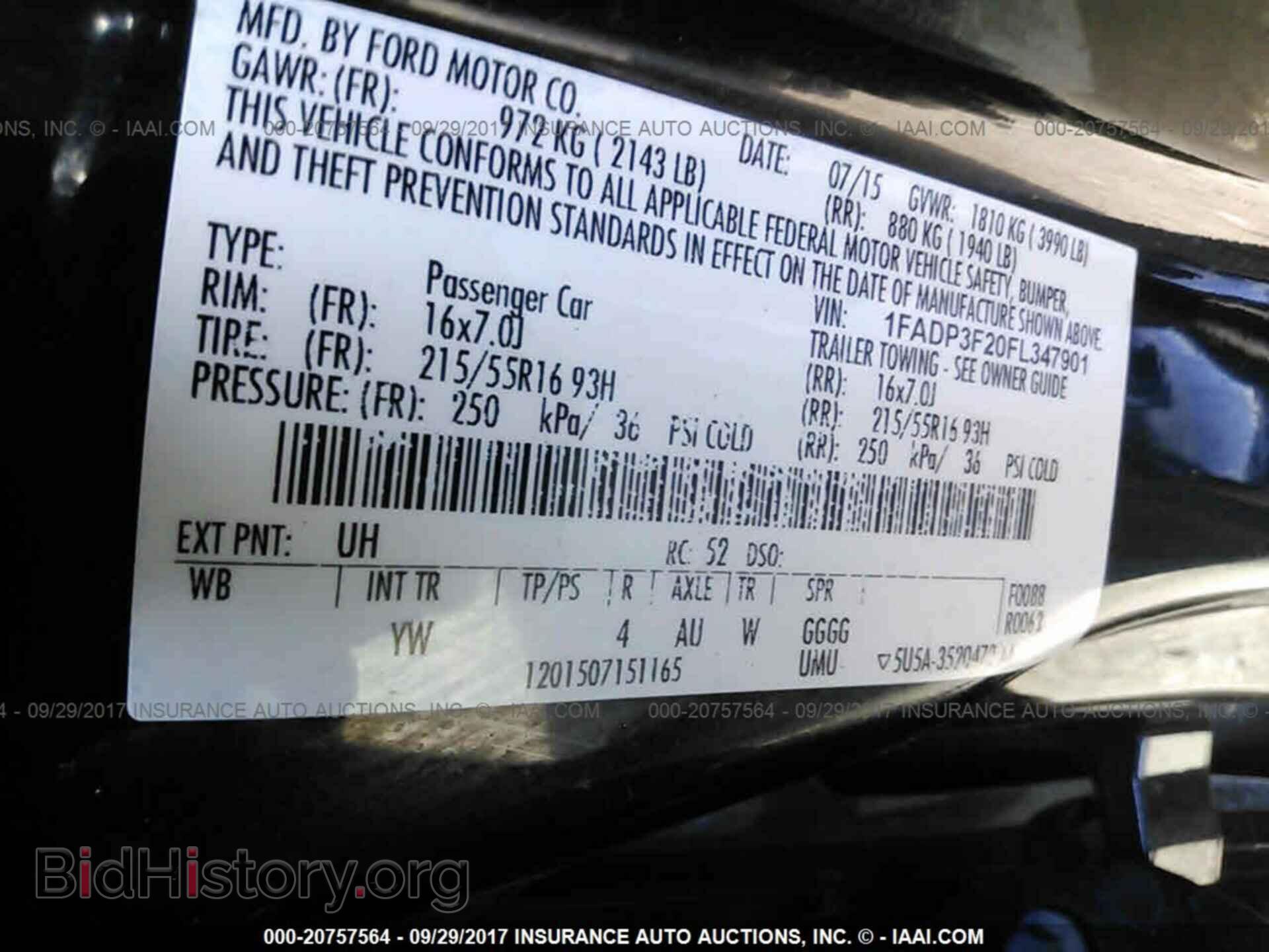 2015 Ford Focus - VIN: 1FADP3F20FL347901 - Photo 9