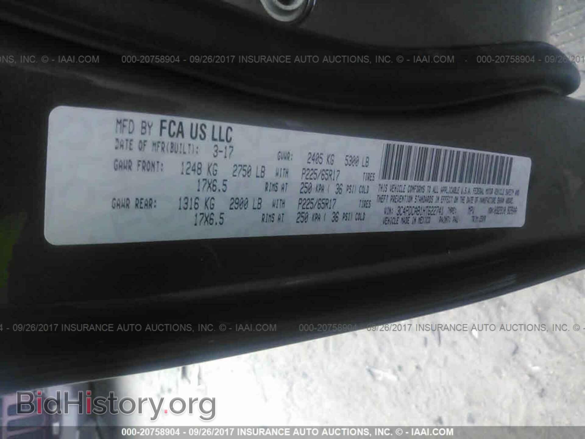 2017 Dodge Journey - VIN: 3C4PDCAB1HT622741 - Photo 9