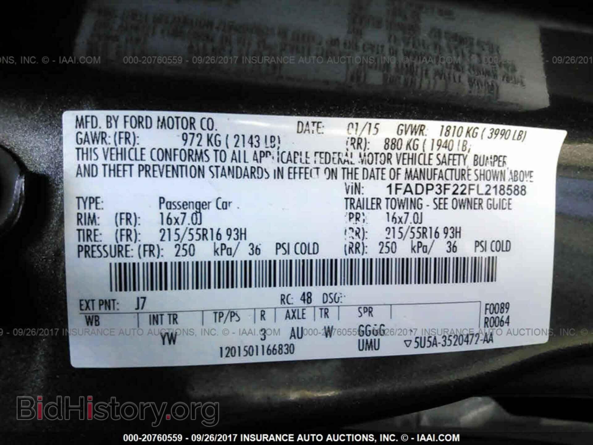 2015 Ford Focus - VIN: 1FADP3F22FL218588 - Photo 9
