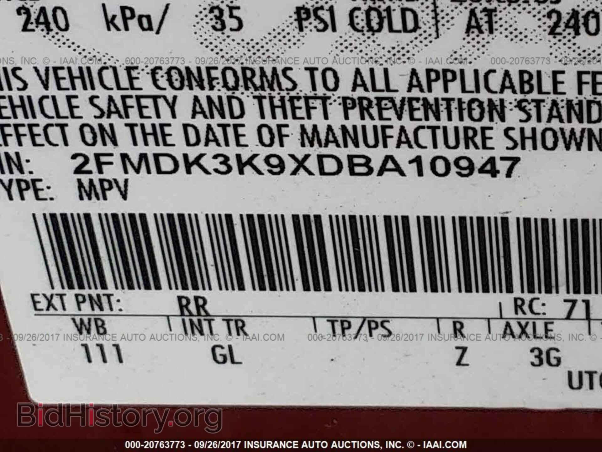 2013 Ford Edge - VIN: 2FMDK3K9XDBA10947 - Photo 9