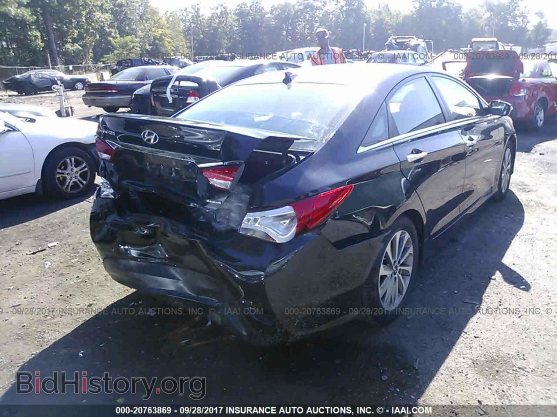 2014 Hyundai SONATA (VIN 5NPEC4AC3EH824324) — фото 4 из 10