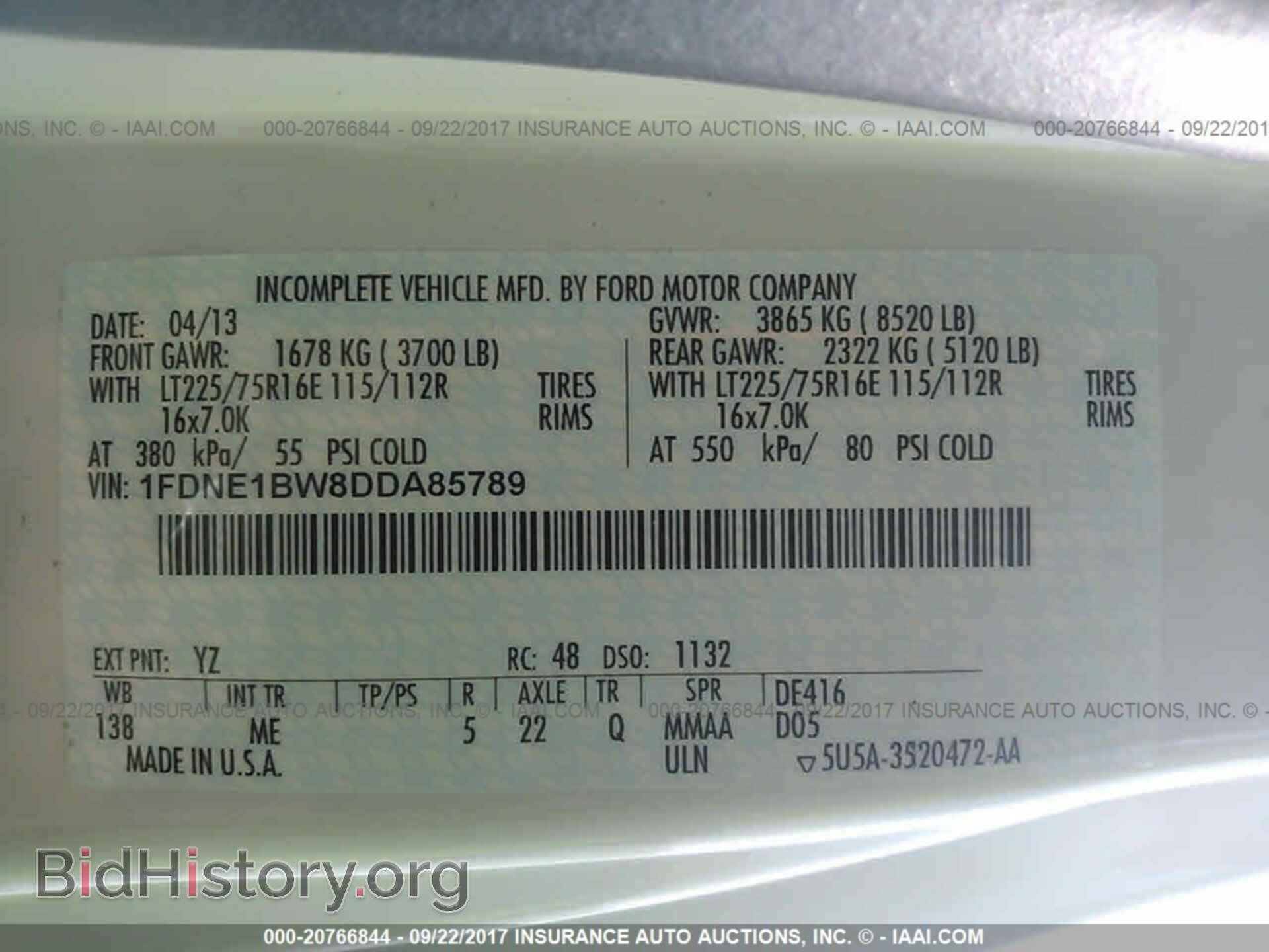 2013 Ford Econoline - VIN: 1FDNE1BW8DDA85789 - Фото 9