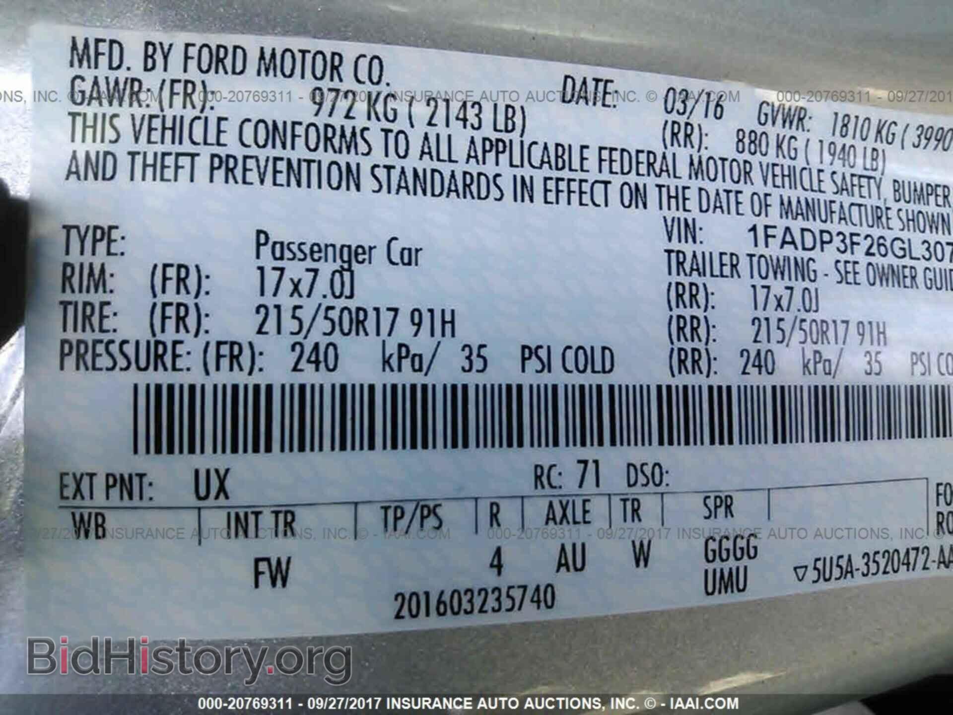 2016 Ford Focus - VIN: 1FADP3F26GL307517 - Photo 9