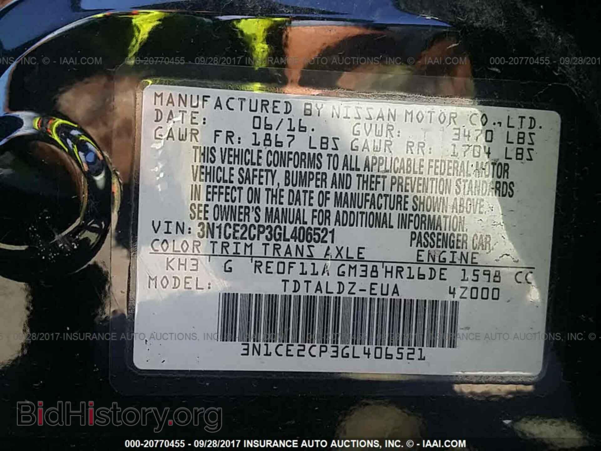 2016 Nissan Versa note - VIN: 3N1CE2CP3GL406521 - Photo 9
