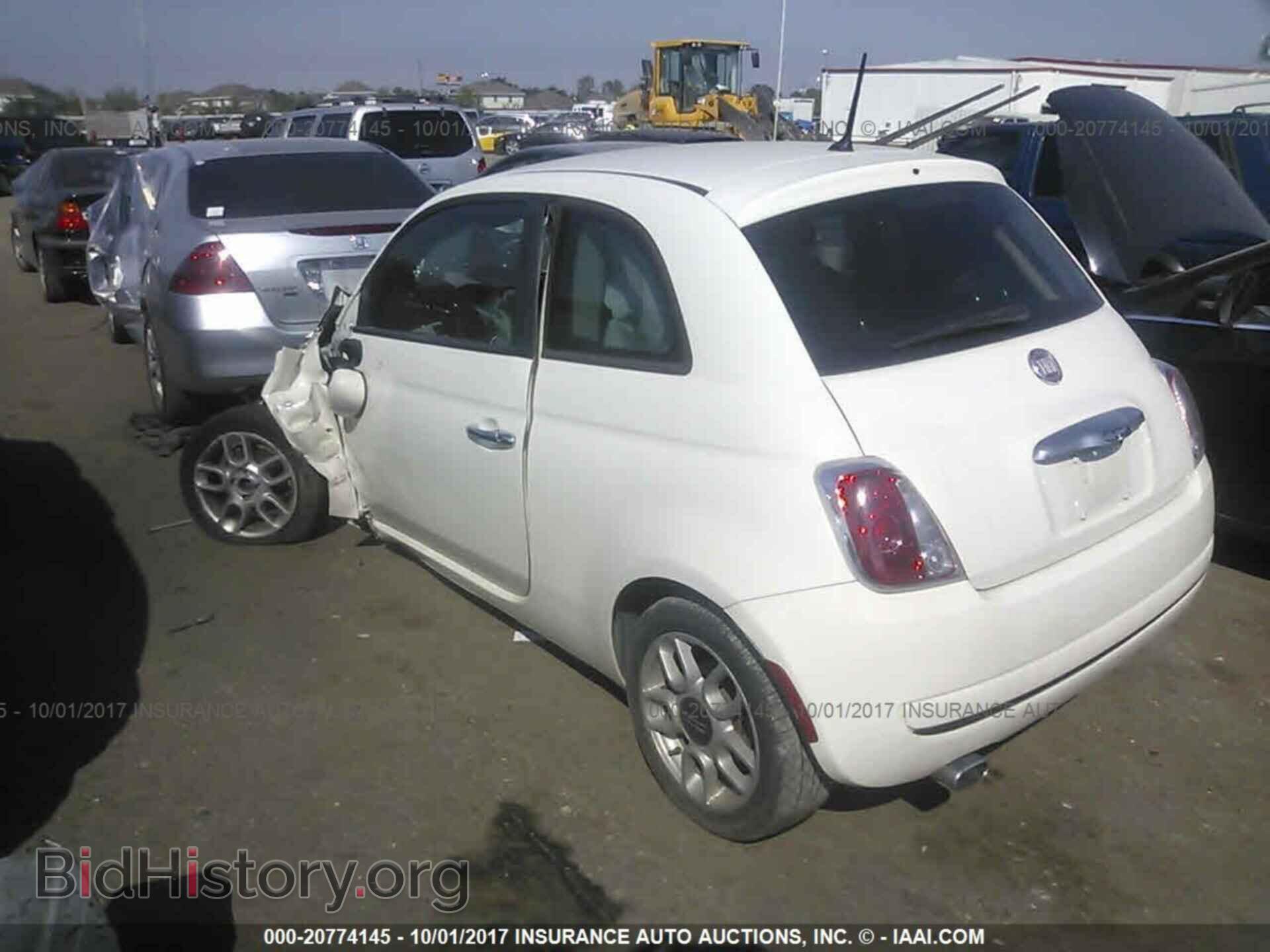 2012 Fiat 500 - VIN: 3C3CFFAR3CT291052 - Фото 3