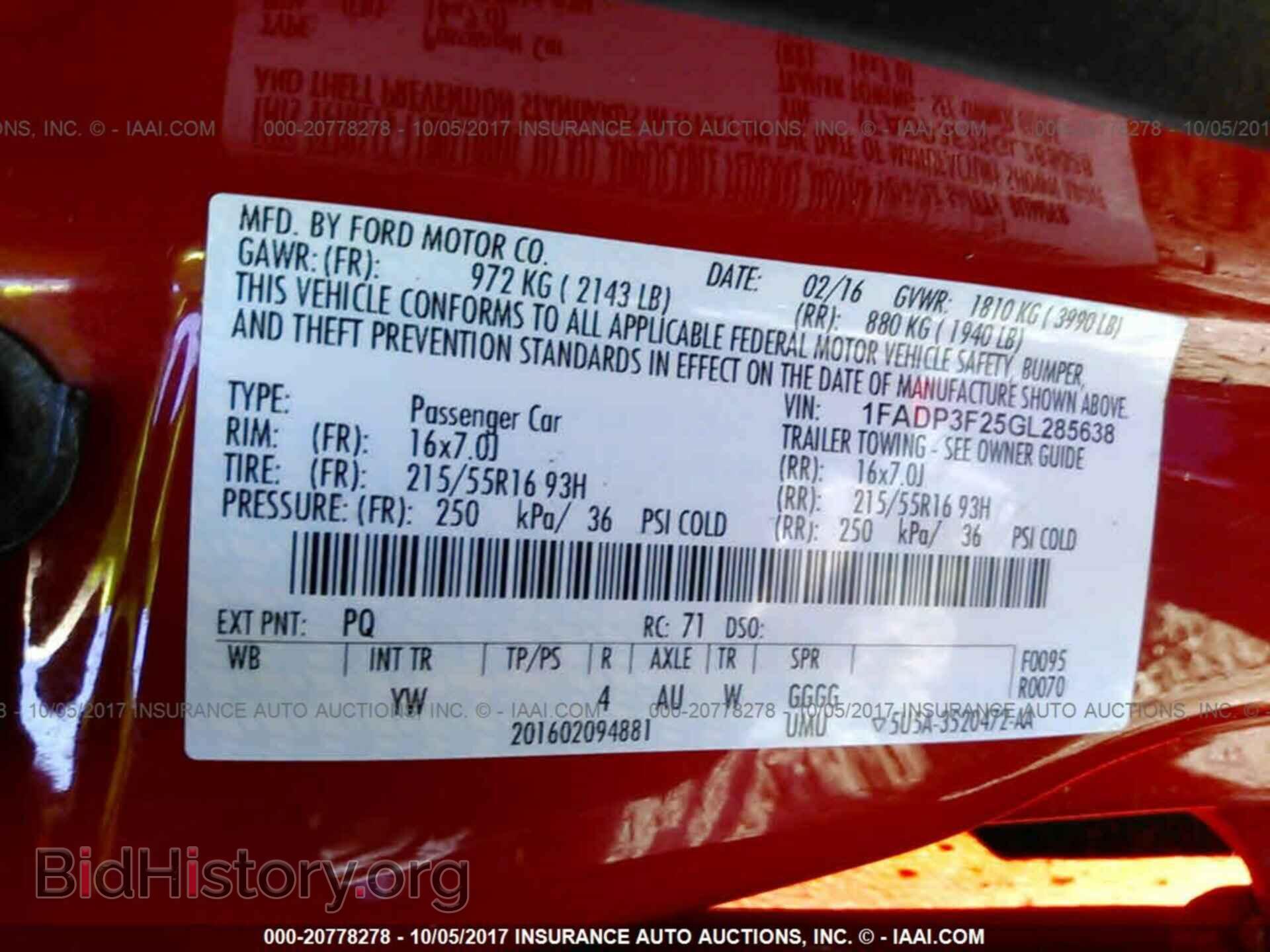 2016 Ford Focus - VIN: 1FADP3F25GL285638 - Фото 9
