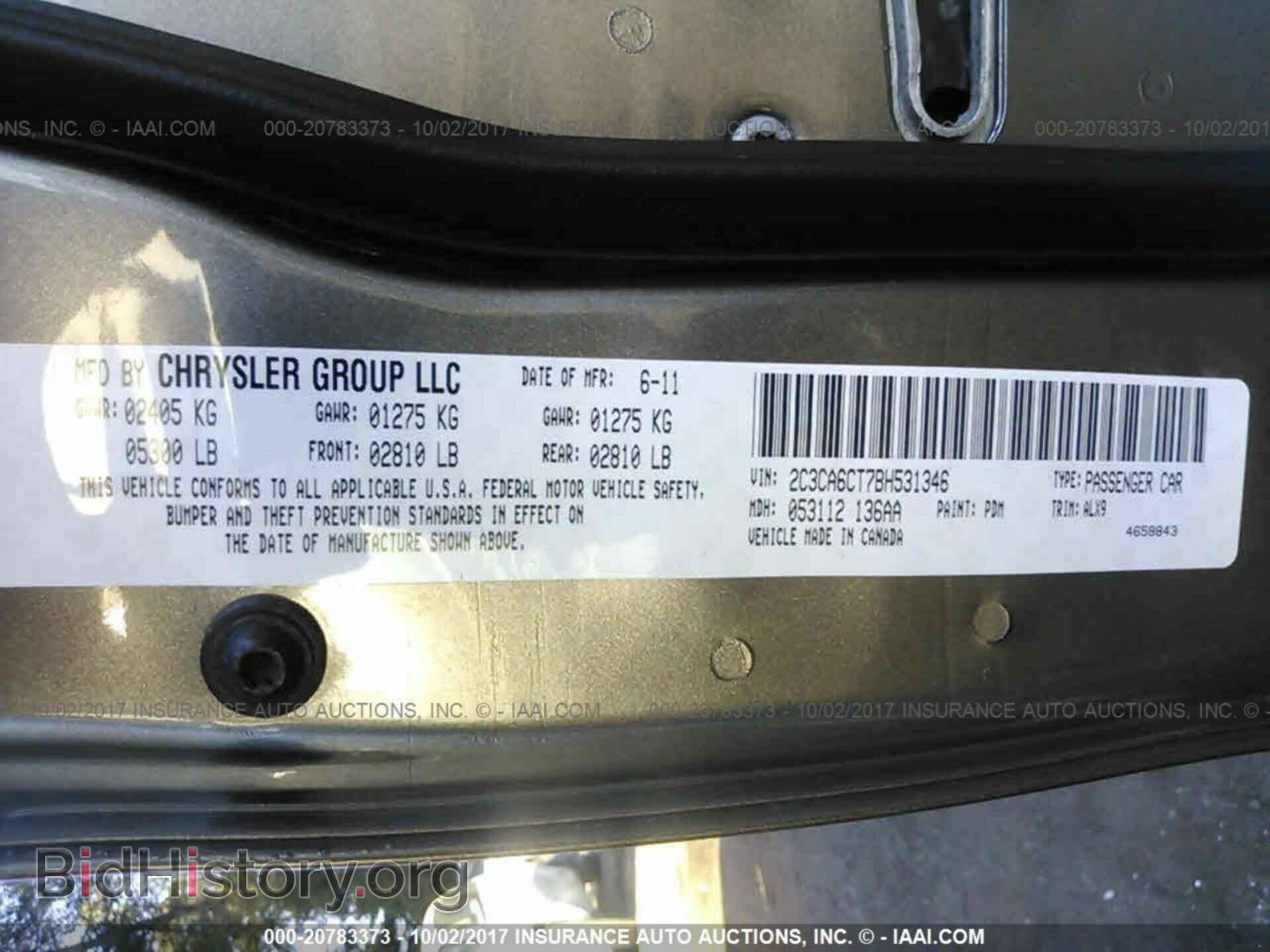 2011 Chrysler 300c - VIN: 2C3CA6CT7BH531346 - Фото 9