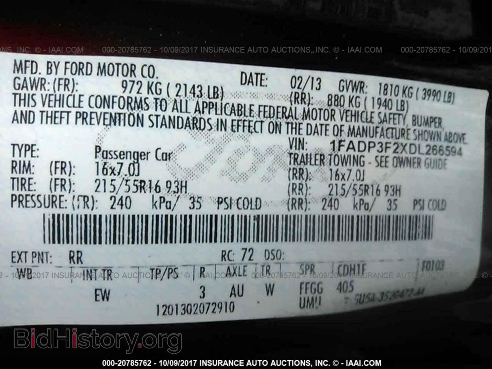 2013 Ford Focus - VIN: 1FADP3F2XDL266594 - Фото 9