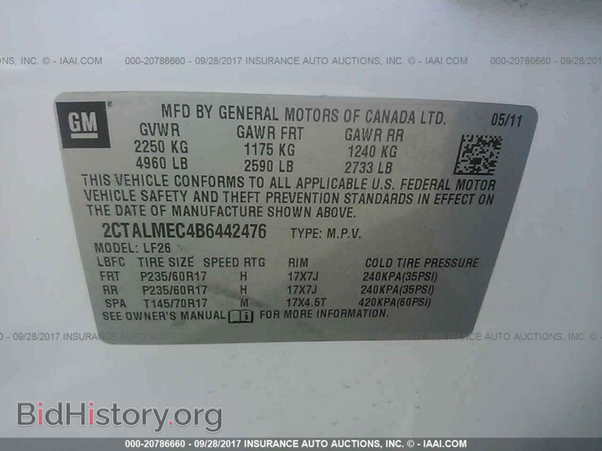 2011 Gmc Terrain - VIN: 2CTALMEC4B6442476 - Photo 9