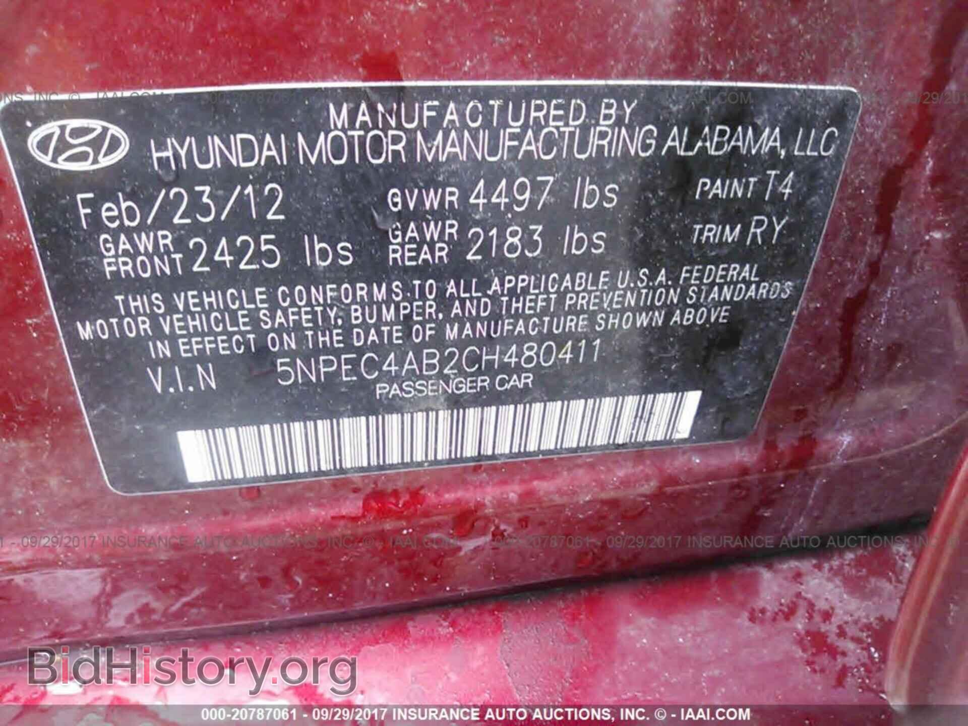 2012 Hyundai Sonata - VIN: 5NPEC4AB2CH480411 - Photo 9