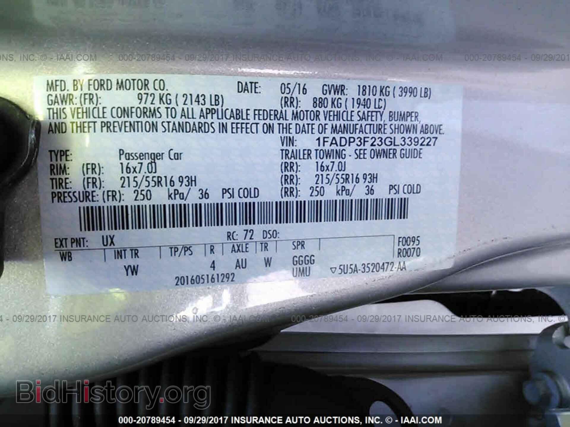 2016 Ford Focus - VIN: 1FADP3F23GL339227 - Фото 9