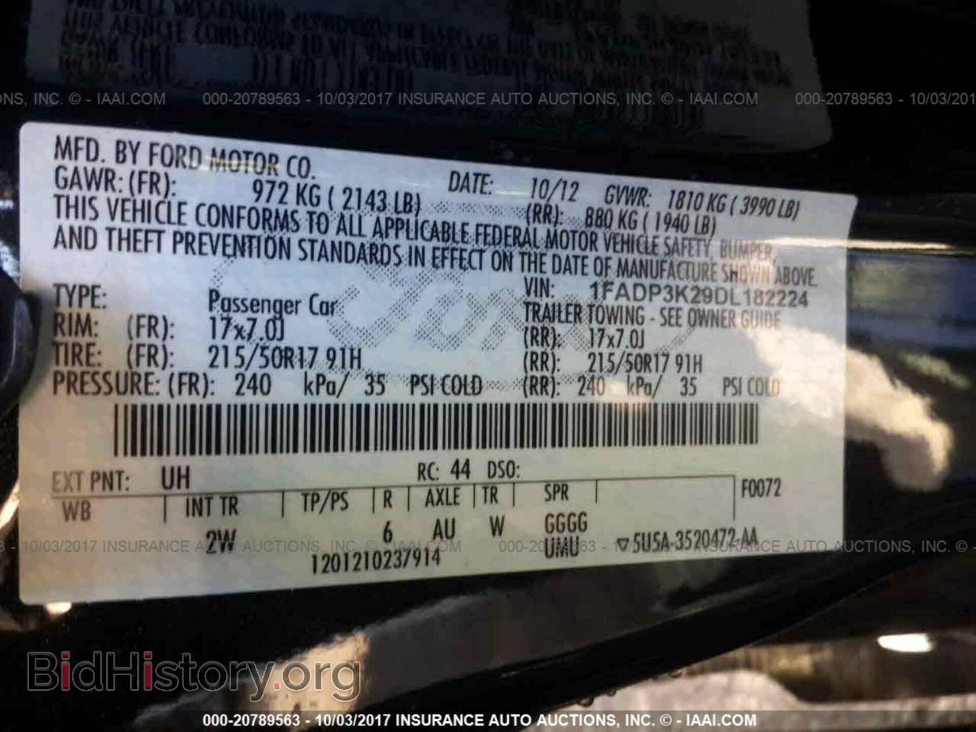 2013 Ford Focus - VIN: 1FADP3K29DL182224 - Фото 9