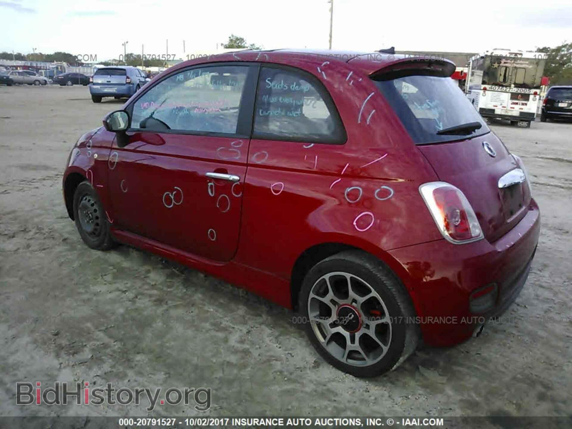 2012 Fiat 500 - VIN: 3C3CFFBR2CT125913 - Фото 3