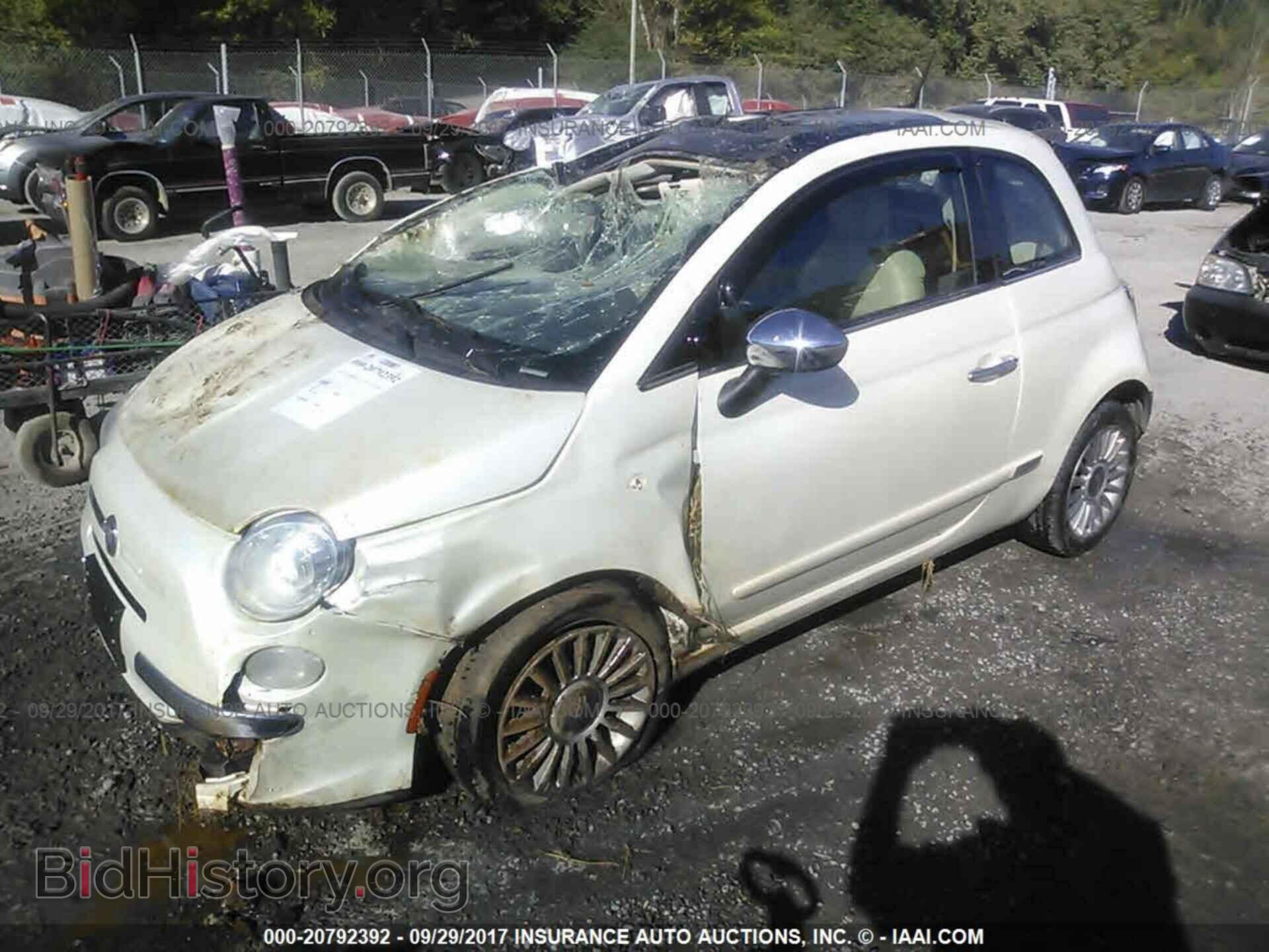 2012 Fiat 500 - VIN: 3C3CFFCR7CT203584 - Фото 2