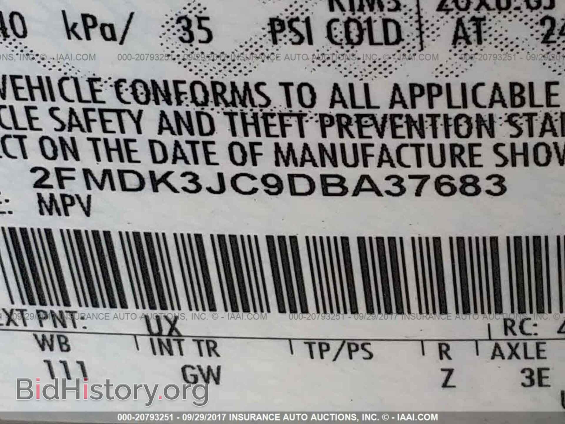 2013 Ford Edge - VIN: 2FMDK3JC9DBA37683 - Photo 9