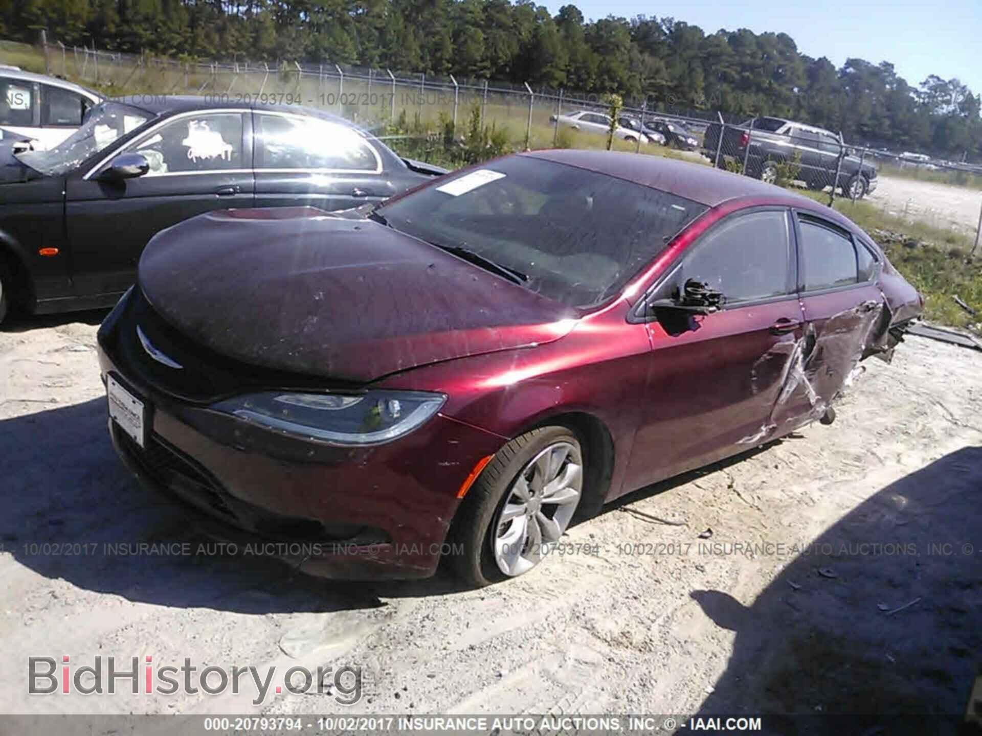 2015 Chrysler 200 - VIN: 1C3CCCBB0FN663900 - Фото 2