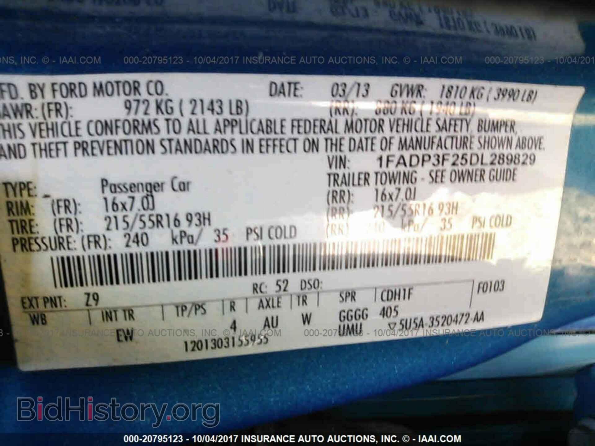 2013 Ford Focus - VIN: 1FADP3F25DL289829 - Фото 9