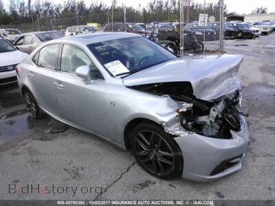 2015 Lexus IS, silver — VIN JTHBF1D20F5059648, IAAI