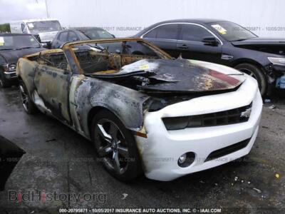 2011 Chevrolet CAMARO, белый — VIN 2G1FC3DD7B9168106, IAAI